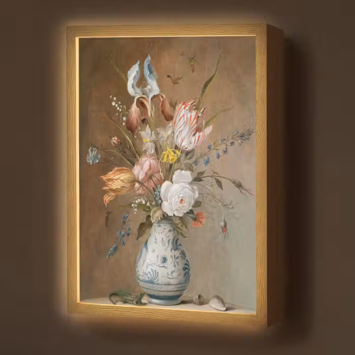 Lightbox - Wandlamp - Bloemstilleven - Balthasar van der Ast - Oude Meesters