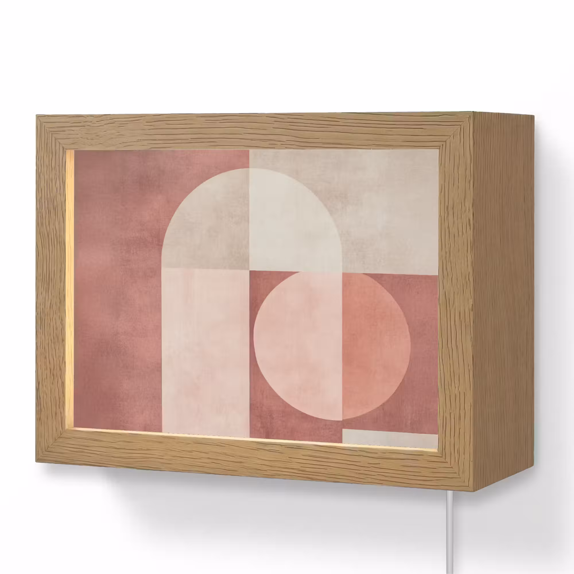 Lightbox - Wandlamp - Figuren - Abstract - Roze