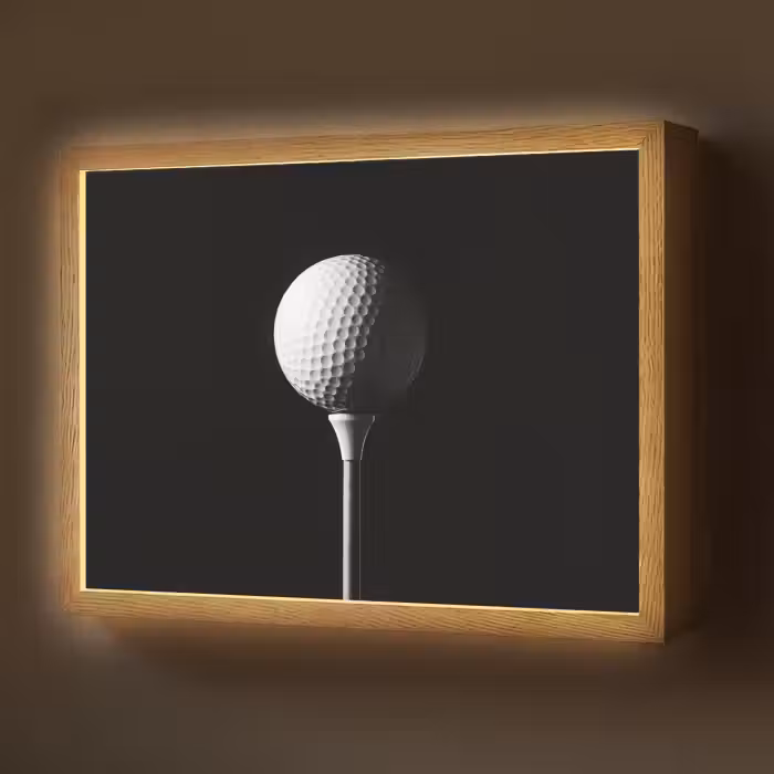 Lightbox - Wandlamp - Golfbal - Minimalistisch - Wit
