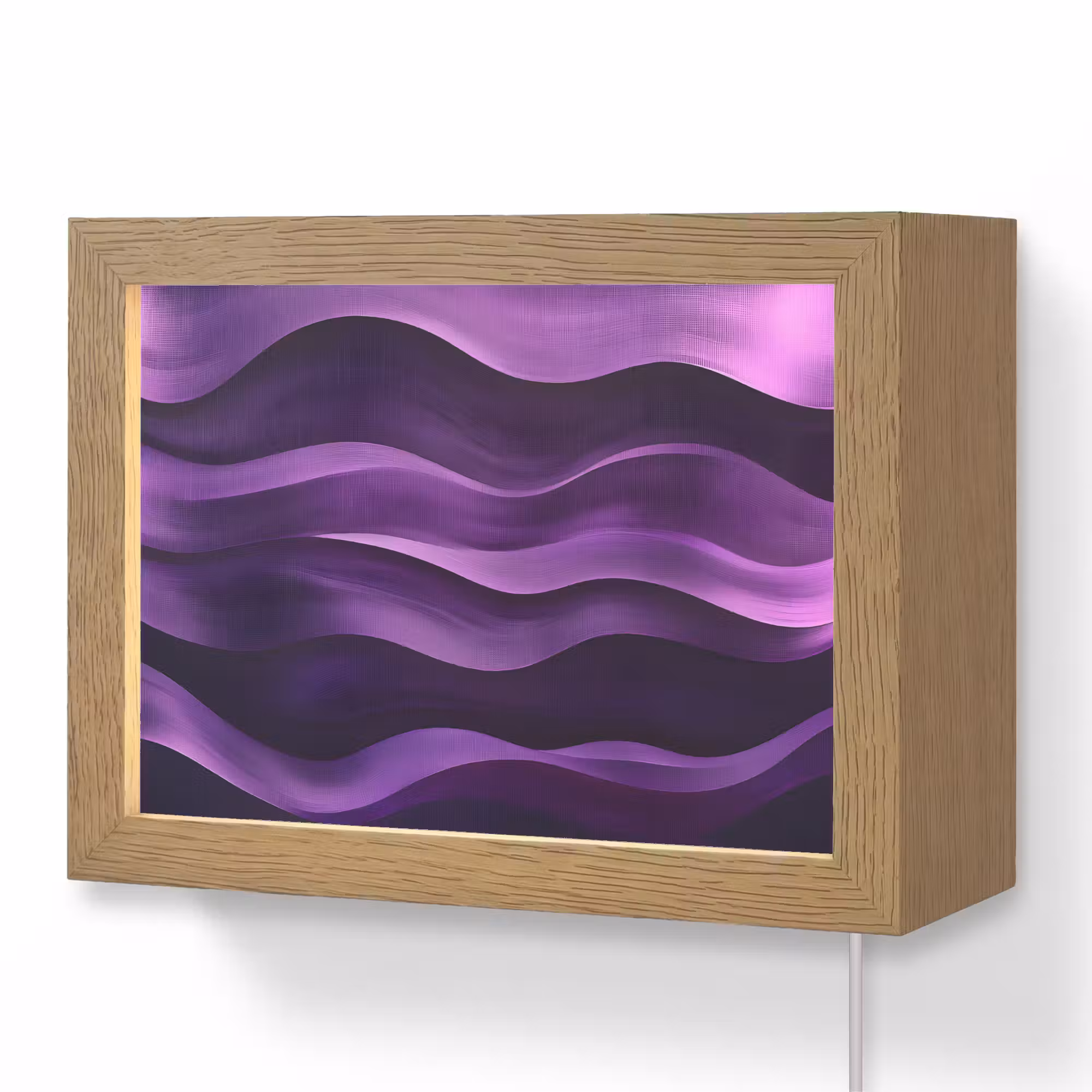 Lightbox - Wandlamp - Golven - Abstract - Paars