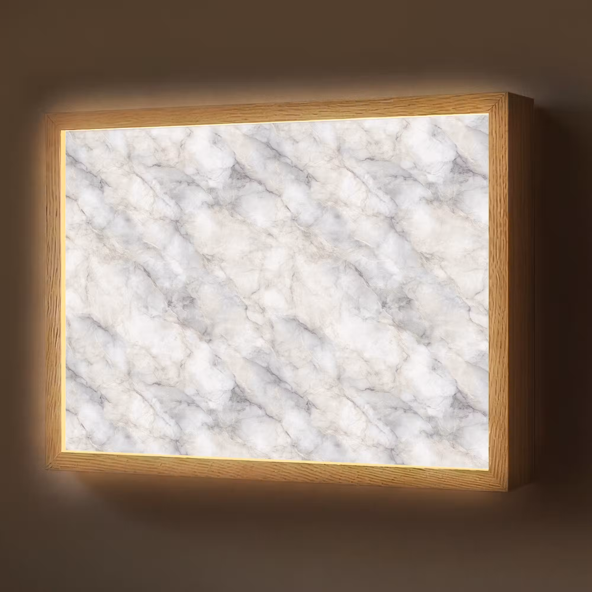 Lightbox - Wandlamp - Grijs - Marmer - Gedetailleerd