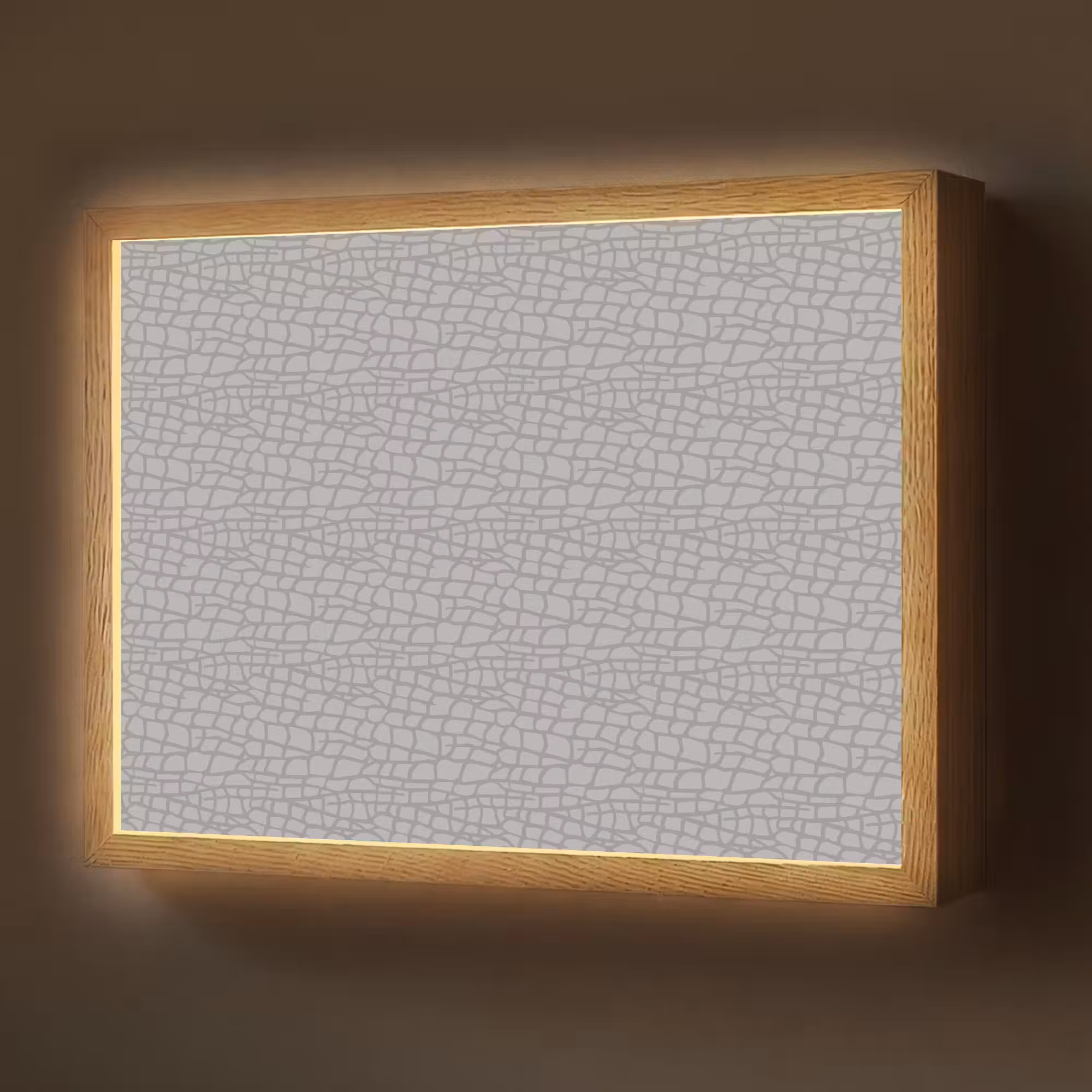 Lightbox - Wandlamp - Grijs - Reptiel - Dier - Patroon