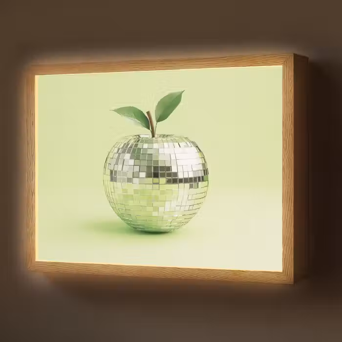 Lightbox - Wandlamp - Groen - Disco - Decoratie - Appel