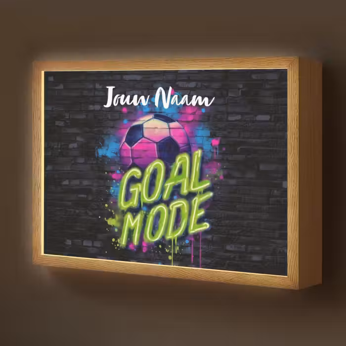 Lightbox - Wandlamp kinderkamer met naam - Neon - Graffiti - Voetbal - Kleurrijk