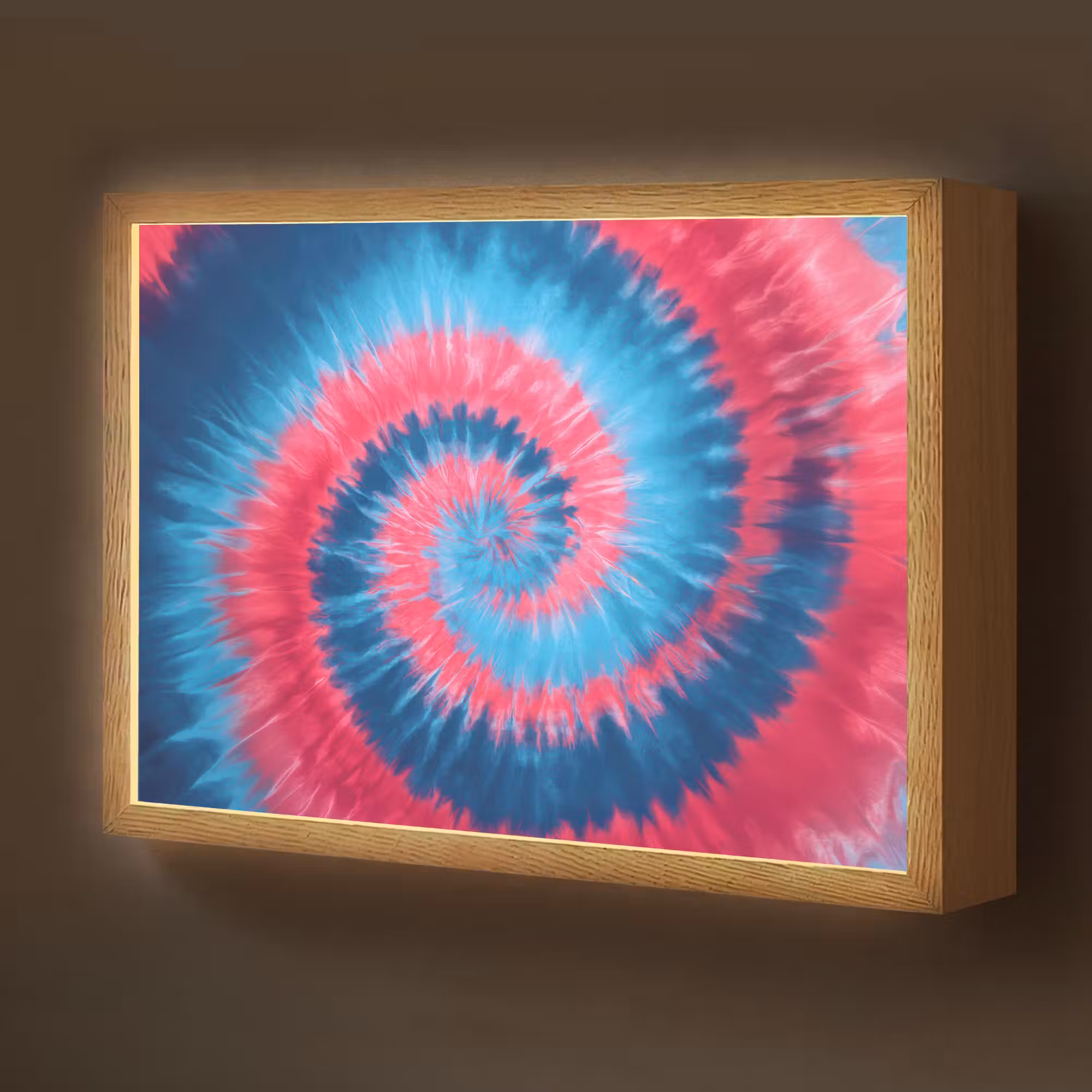 Lightbox - Wandlamp kinderkamer - Spiraal - Roze - Draaiend