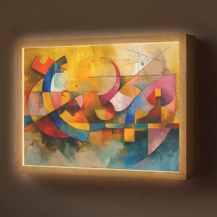 Lightbox - Wandlamp - Kunst - Abstract - Aesthetic - Kleurrijk - Art