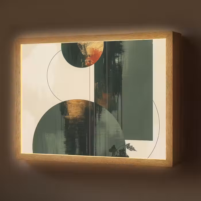 Lightbox - Wandlamp - Kunst - Cirkels - Modern - Abstract