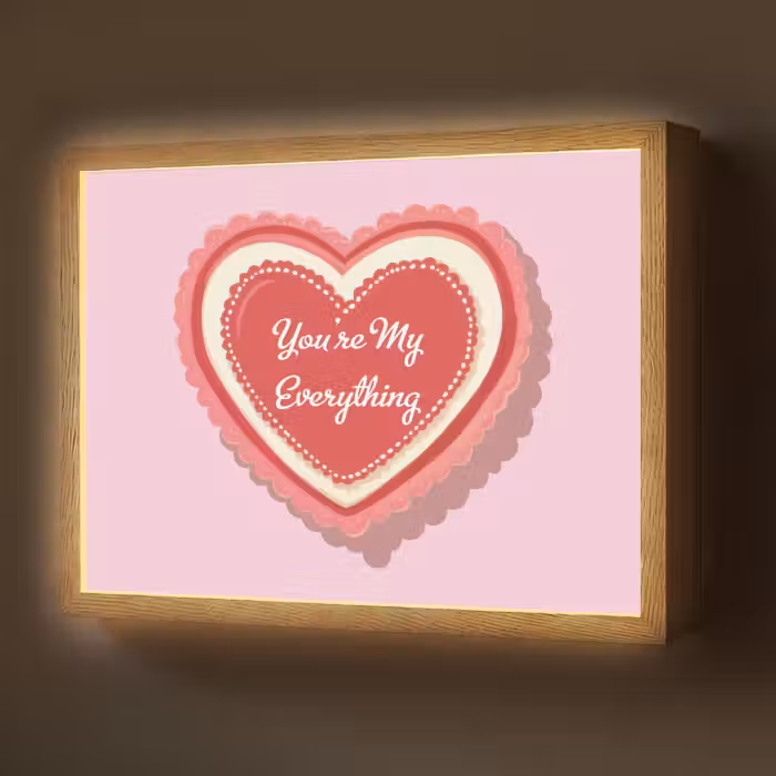 Lightbox - Wandlamp - Liefde - Hart - Valentijn