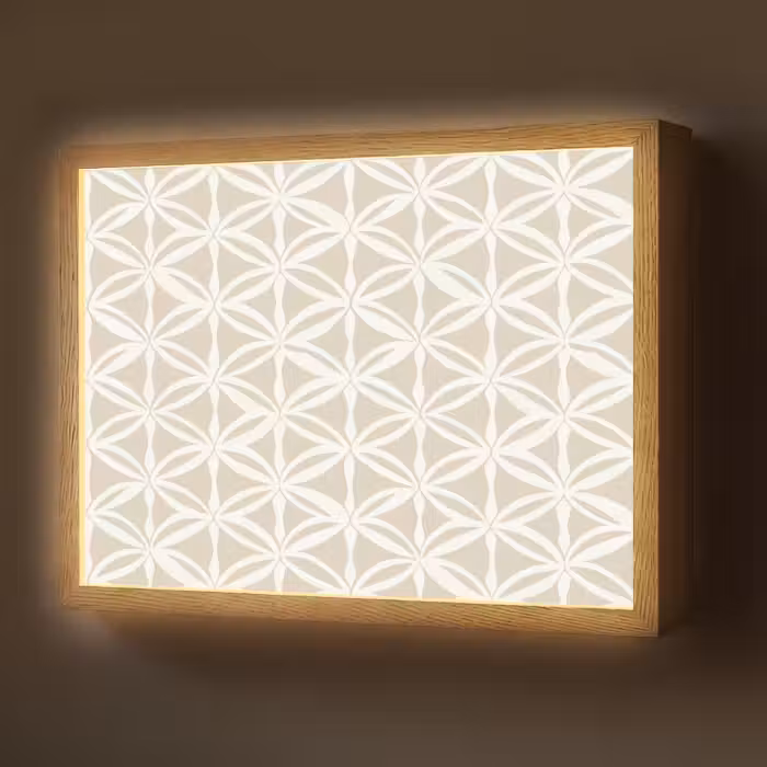 Lightbox - Wandlamp - Motief - Modern - Beige