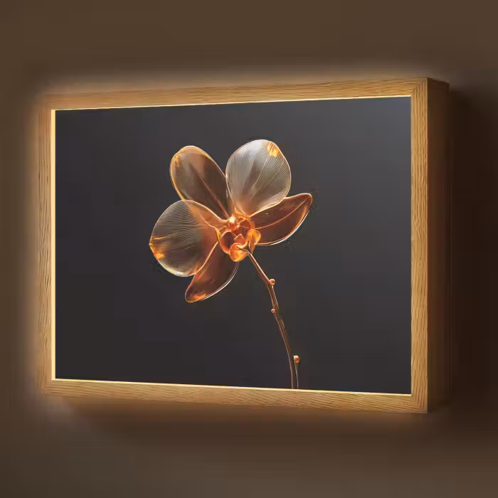 Lightbox - Wandlamp - Orchidee - Doorzichtig - Bloem