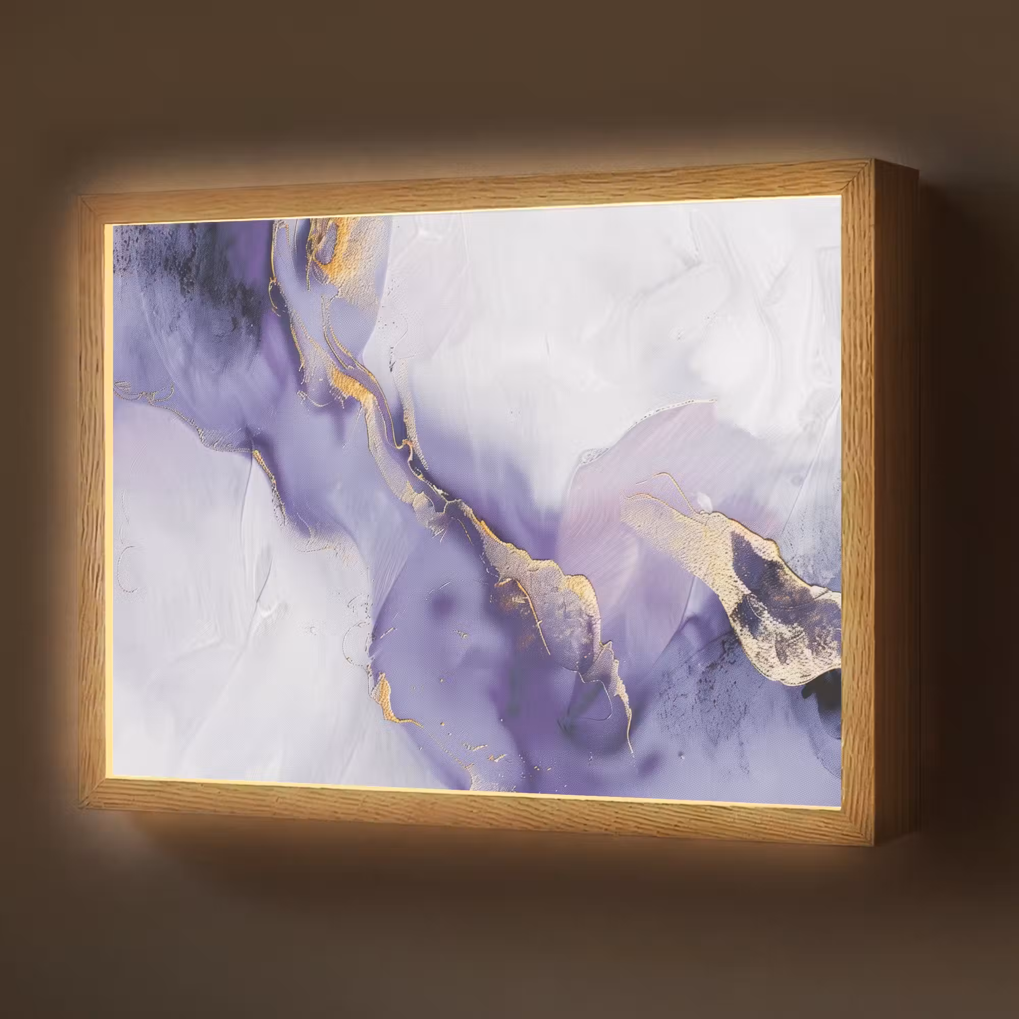 Lightbox - Wandlamp - Paars - Modern - Marmer - Abstract