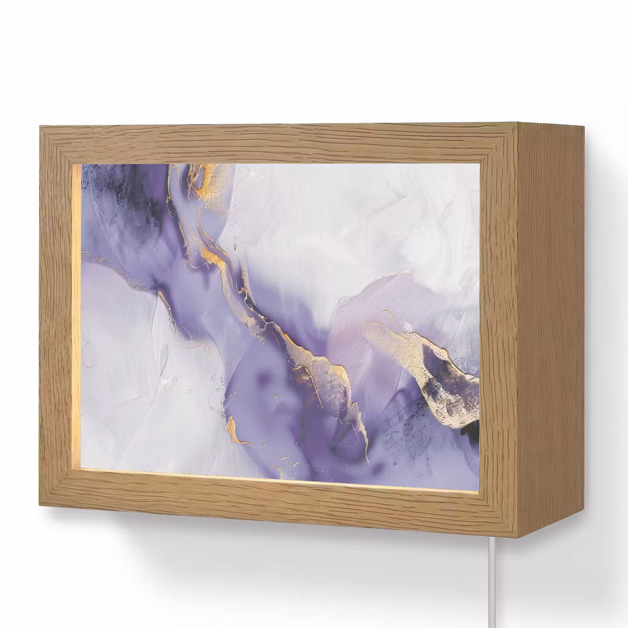 Lightbox - Wandlamp - Paars - Modern - Marmer - Abstract