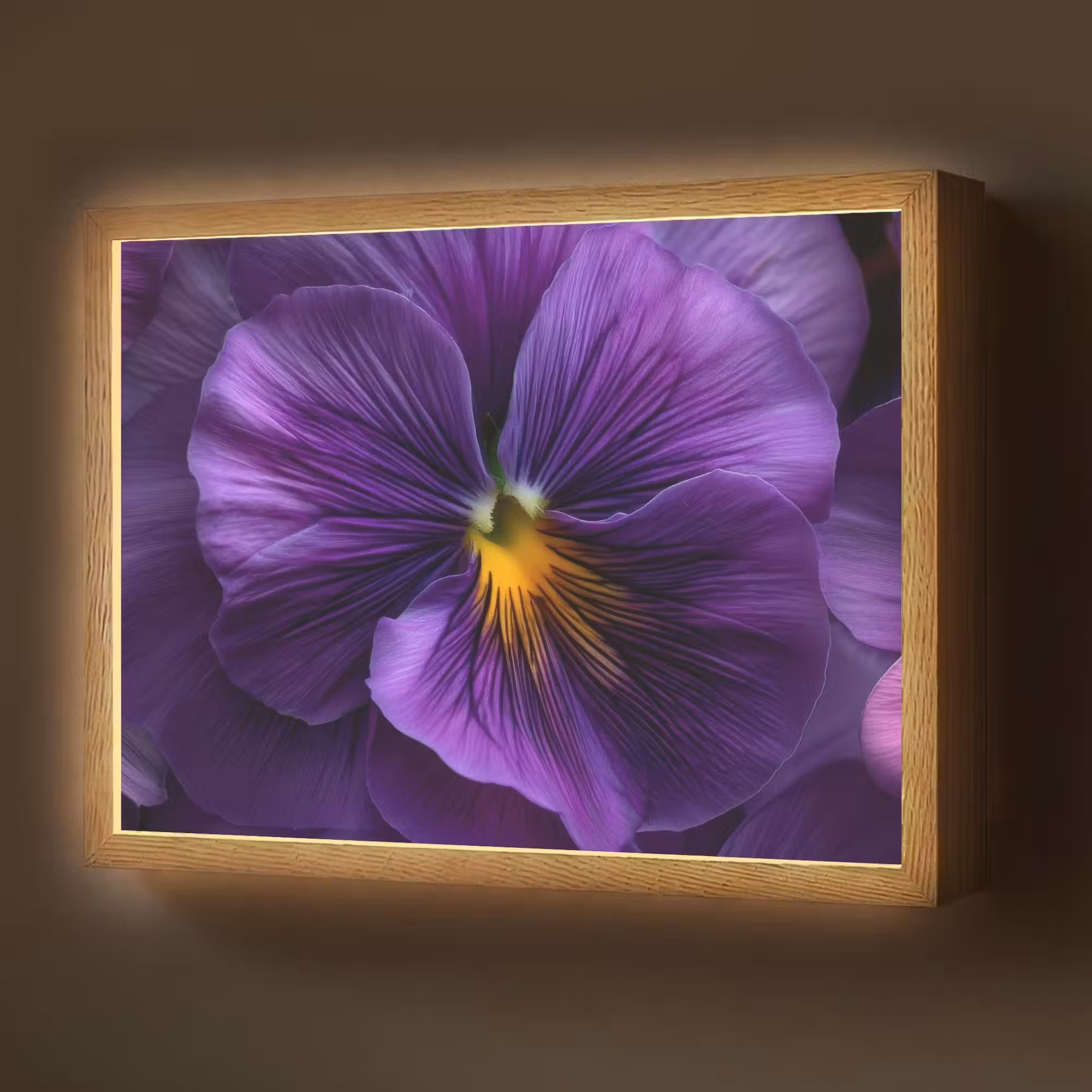 Lightbox - Wandlamp - Paars - Viool - Diepte