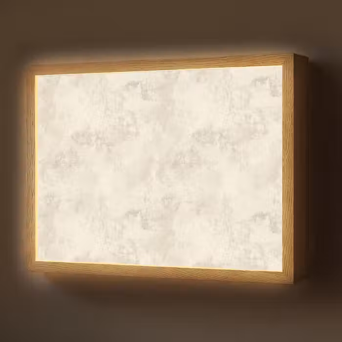 Lightbox - Wandlamp - Patroon - Organisch - Beige