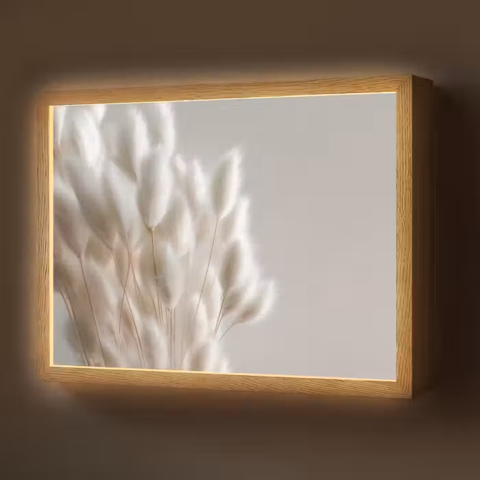 Lightbox - Wandlamp - Pluimen - Beige - Minimalistisch
