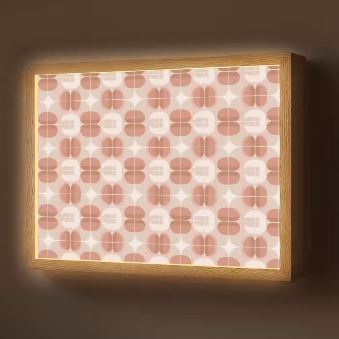 Lightbox - Wandlamp - Retro - Klassiek - Roze