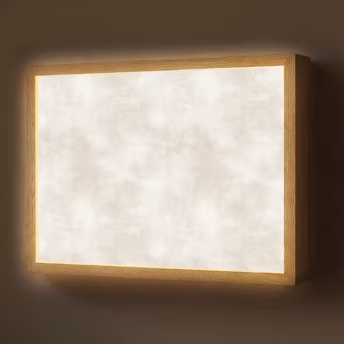 Lightbox - Wandlamp - Subtiel - Structuur - Beige