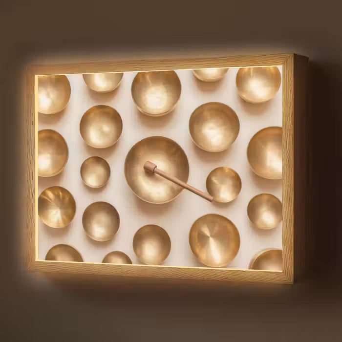 Lightbox - Wandlamp - Symmetrisch - Goud - Brons - Balans