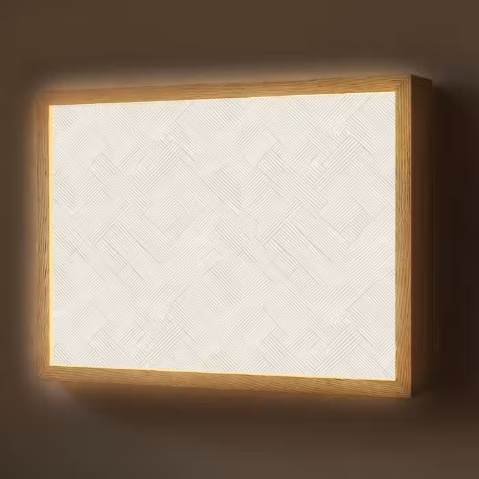 Lightbox - Wandlamp - Textuur - Abstract - Beige