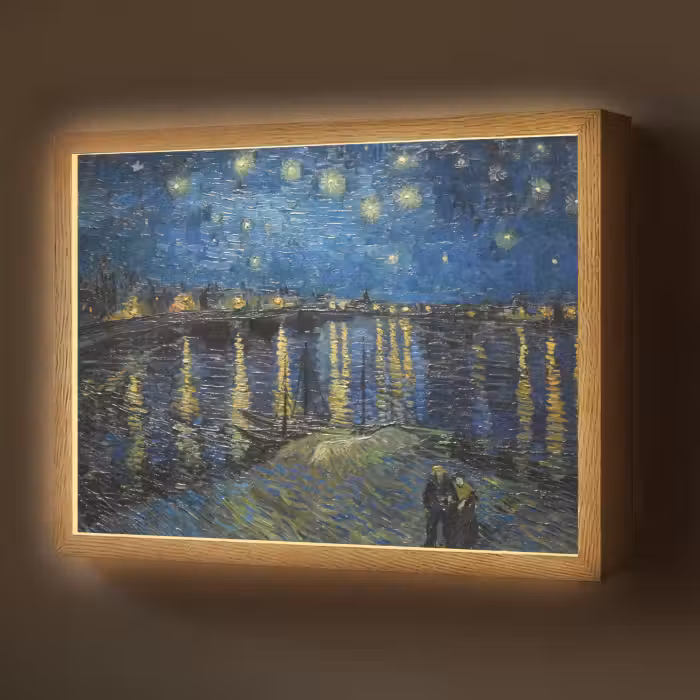 Lightbox - Wandlamp - Van Gogh - Brug - Oude meesters