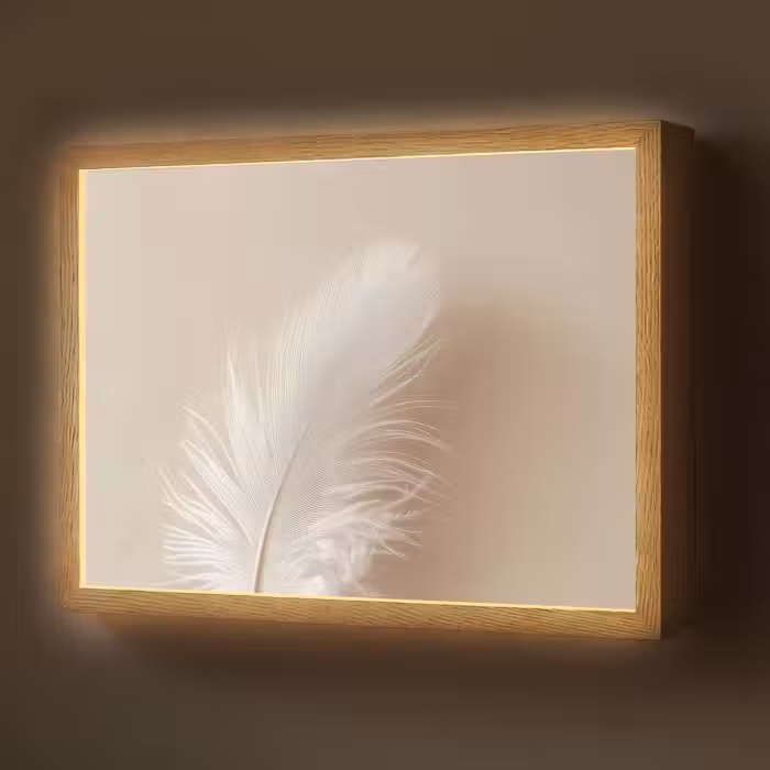 Lightbox - Wandlamp - Veer - Minimalistisch - Roze