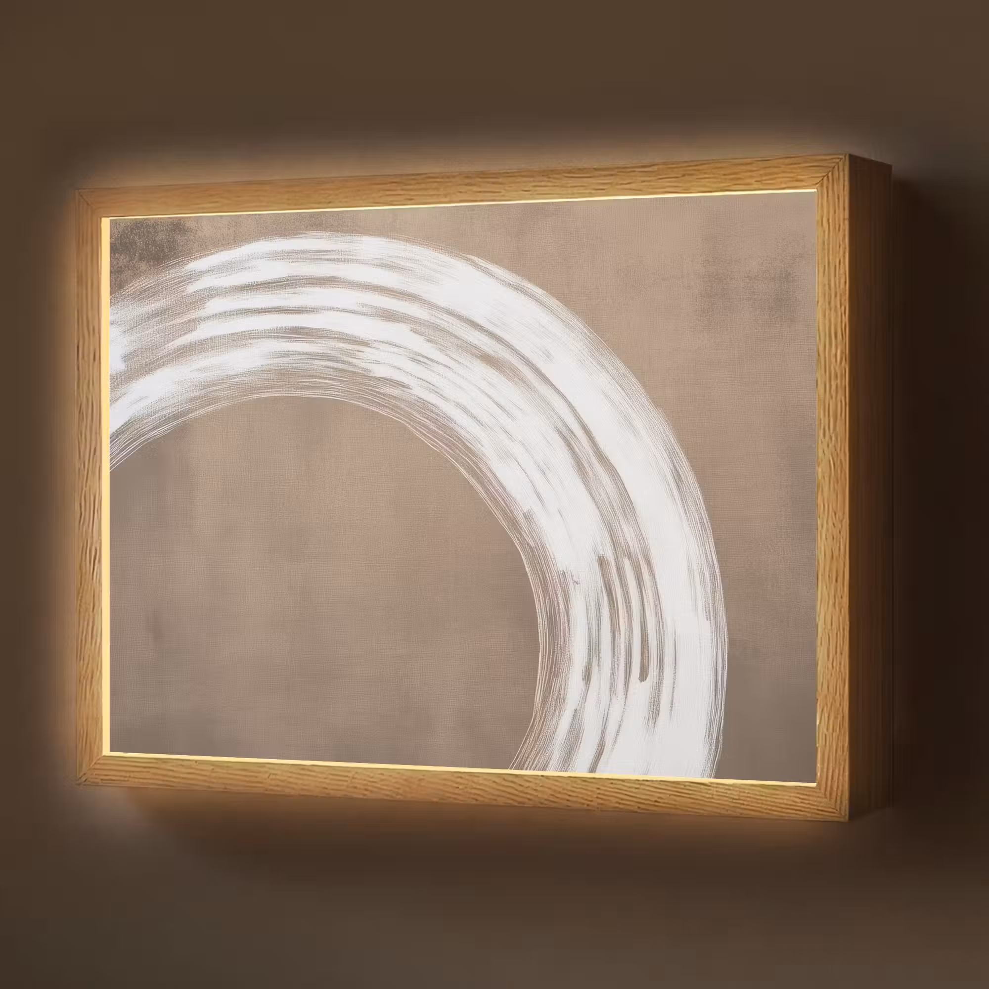 Lightbox - Wandlamp - Verf - Bruin - Japandi