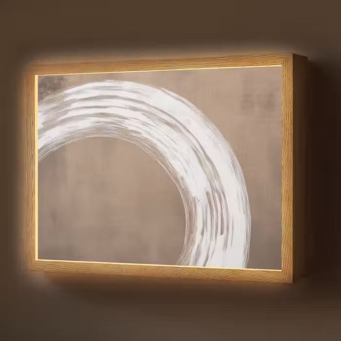 Lightbox - Wandlamp - Verf - Bruin - Japandi