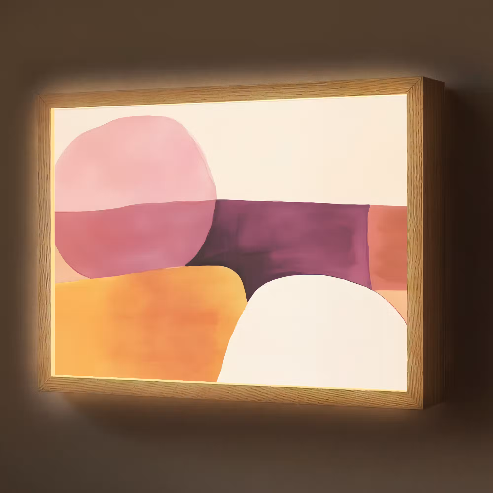 Lightbox - Wandlamp - Vormen - Abstract - Kleurrijk