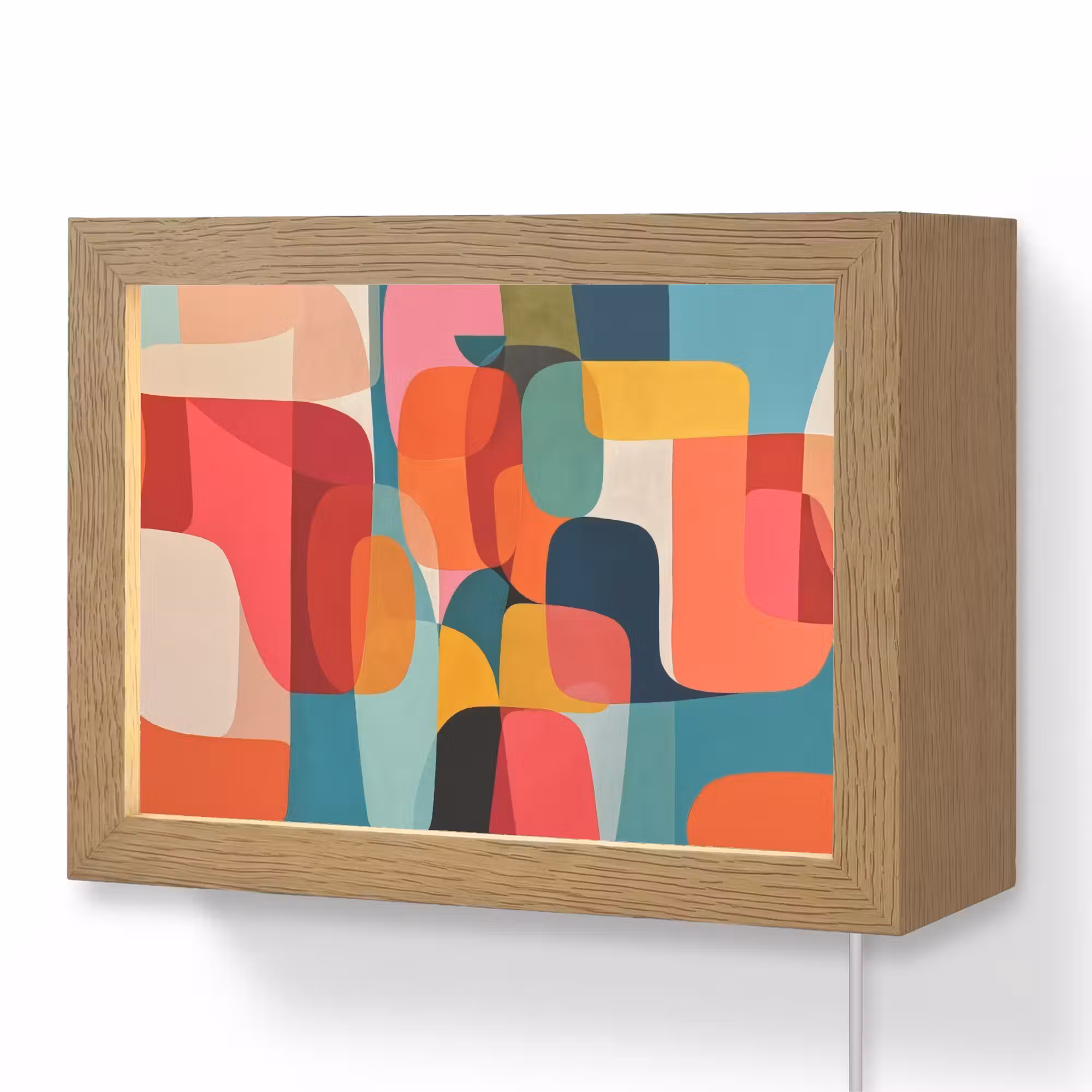 Lightbox - Wandlamp - Vormen - Kleurrijk - Abstract - Vlakken