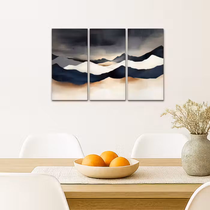 Meerluik schilderij -  3 luiken - Landschap - Abstract - Modern