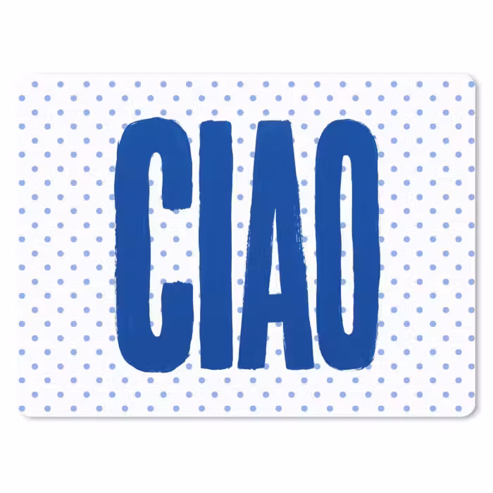 Muismat - Ciao - Blauw - Stippen