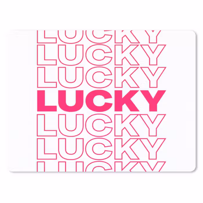 Muismat - Lucky - Roze - Patroon