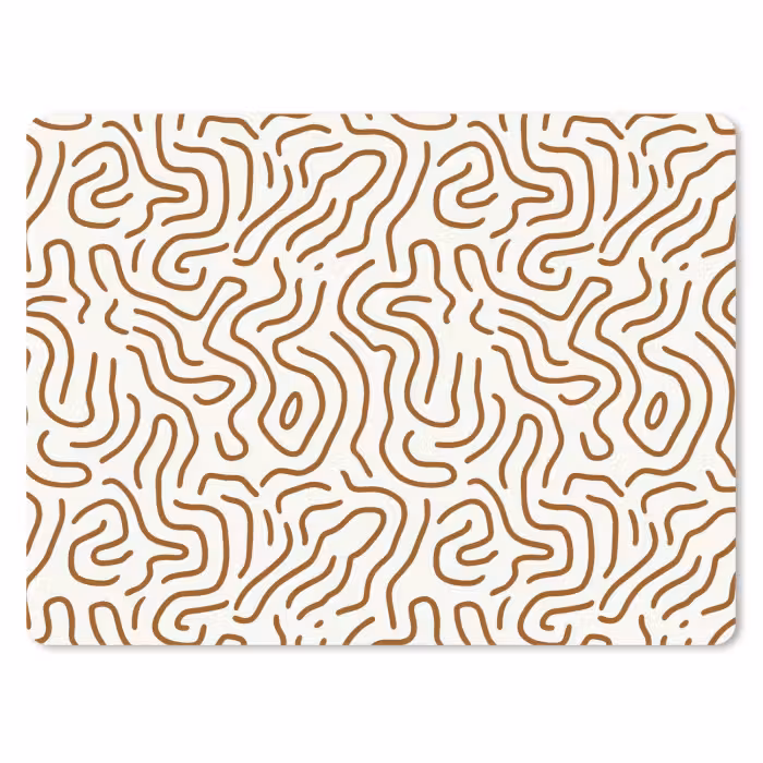 Muismat - Minimalistisch - Patroon - Terracotta