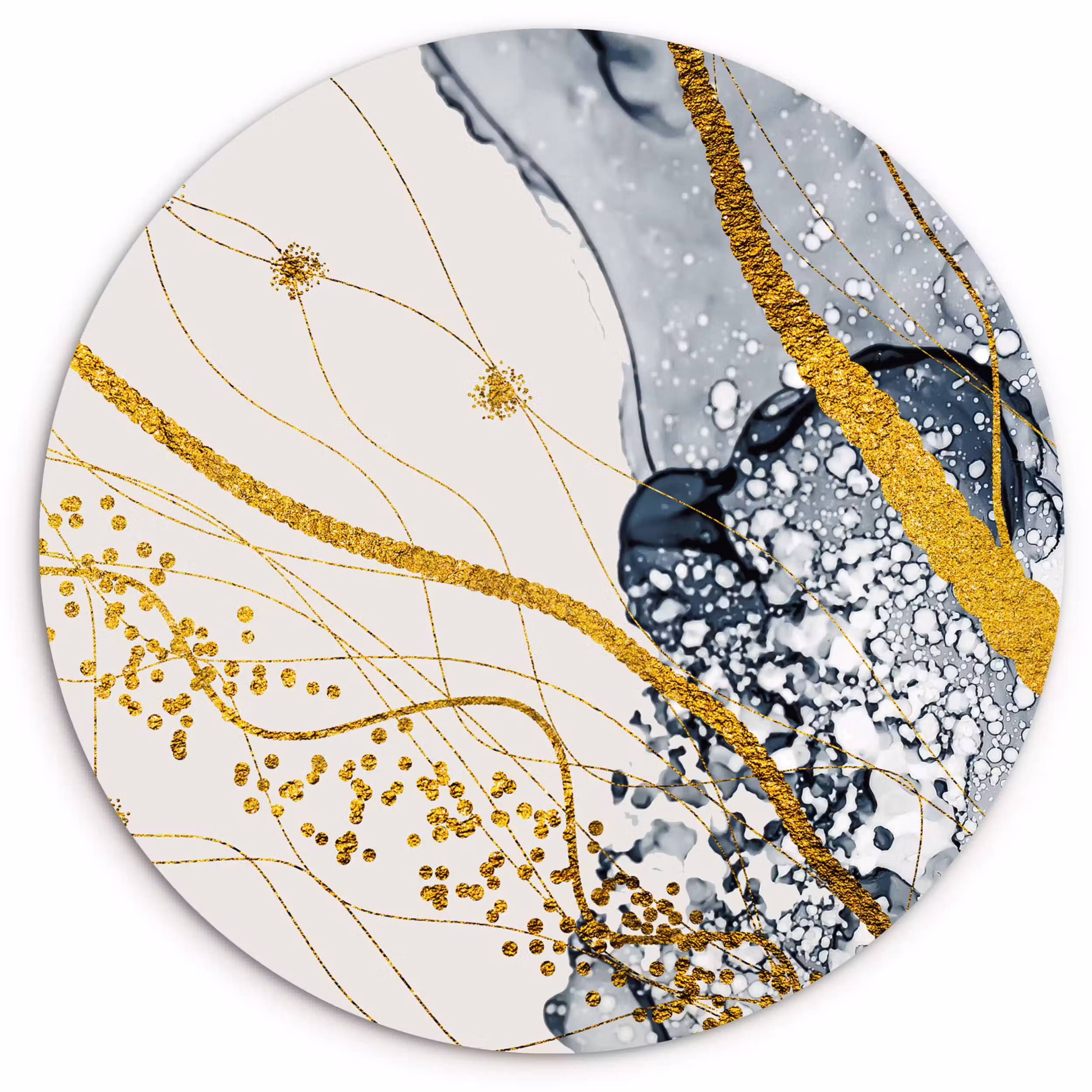 Muurcirkel - Abstract - Goud - Natuur - Kunst