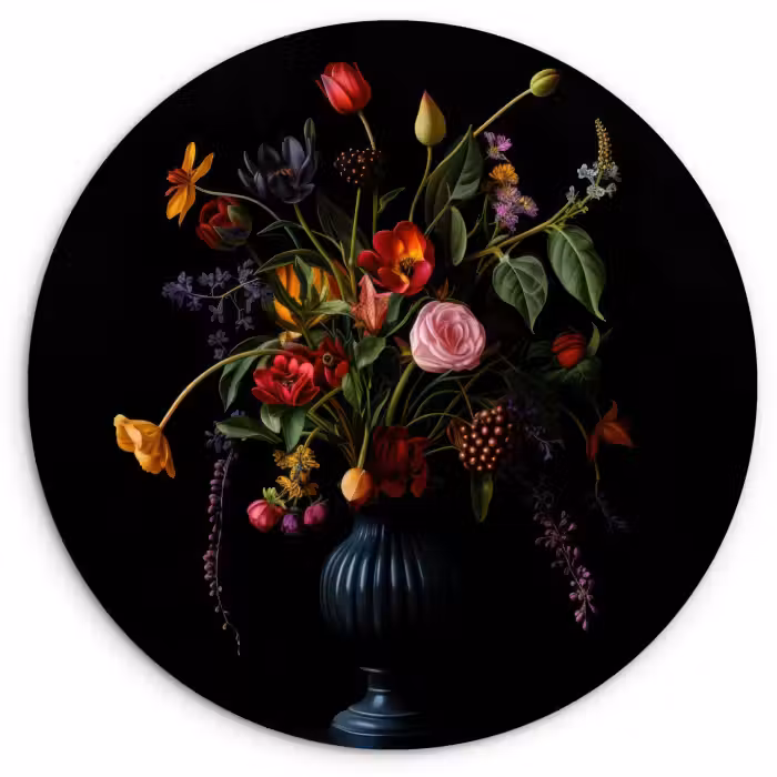 Muurcirkel - Bloemen - Bessen - Klassiek