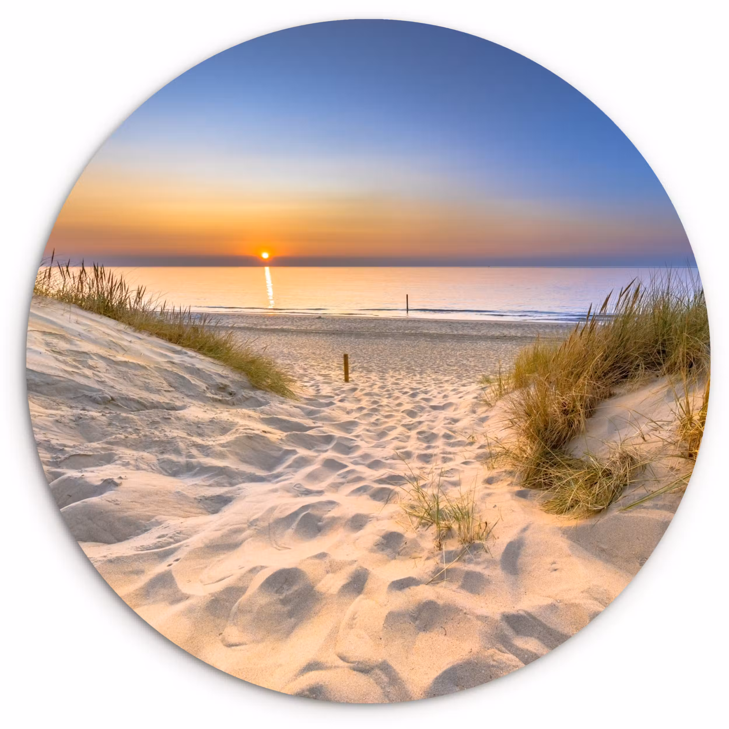 Muurcirkel - Duin - Zonsondergang - Horizon - Strand - Gras