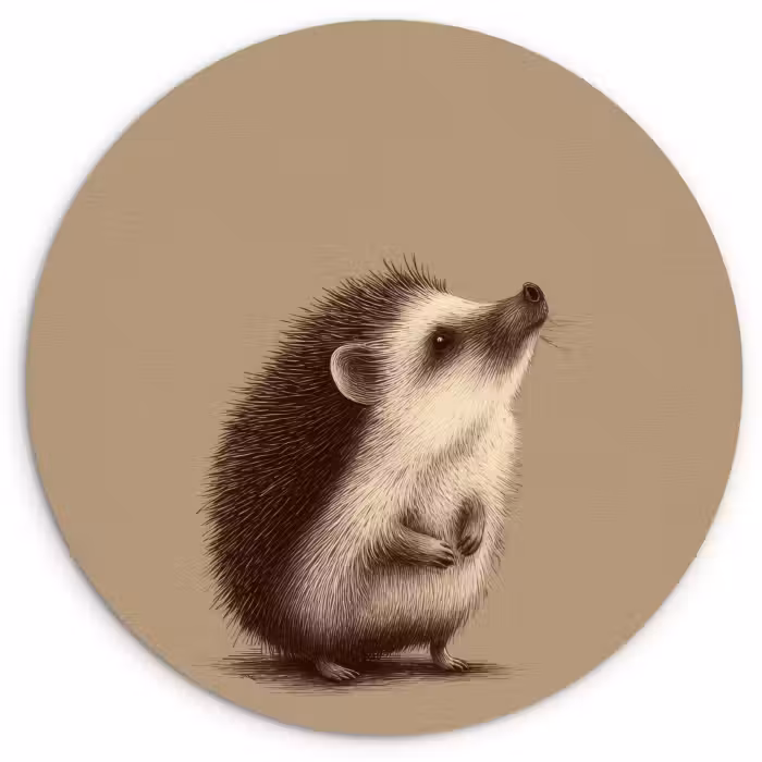 Muurcirkel - Egel - Snuitje - Bruin - Stekels