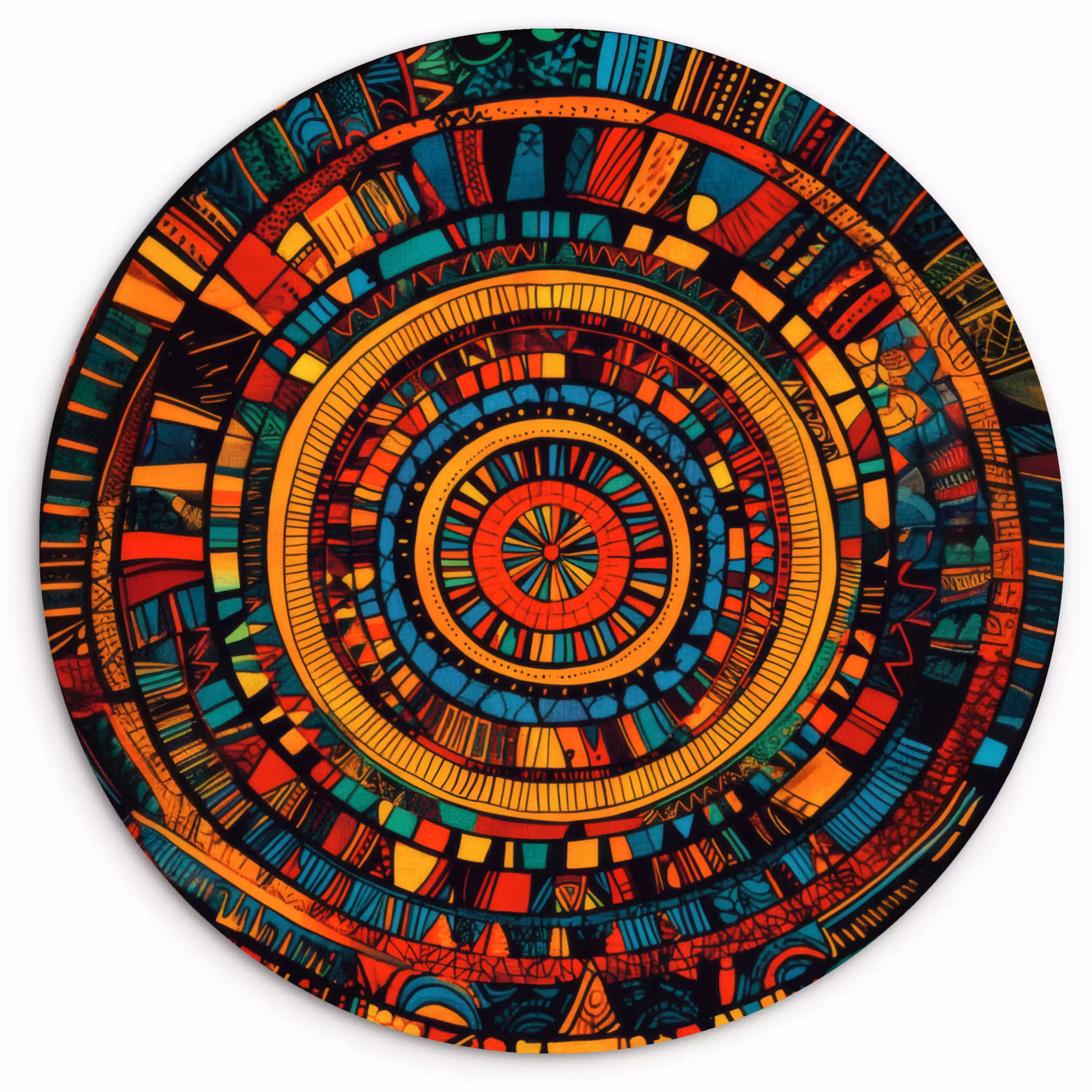 Muurcirkel glas - Mandala - Cirkels - Patronen