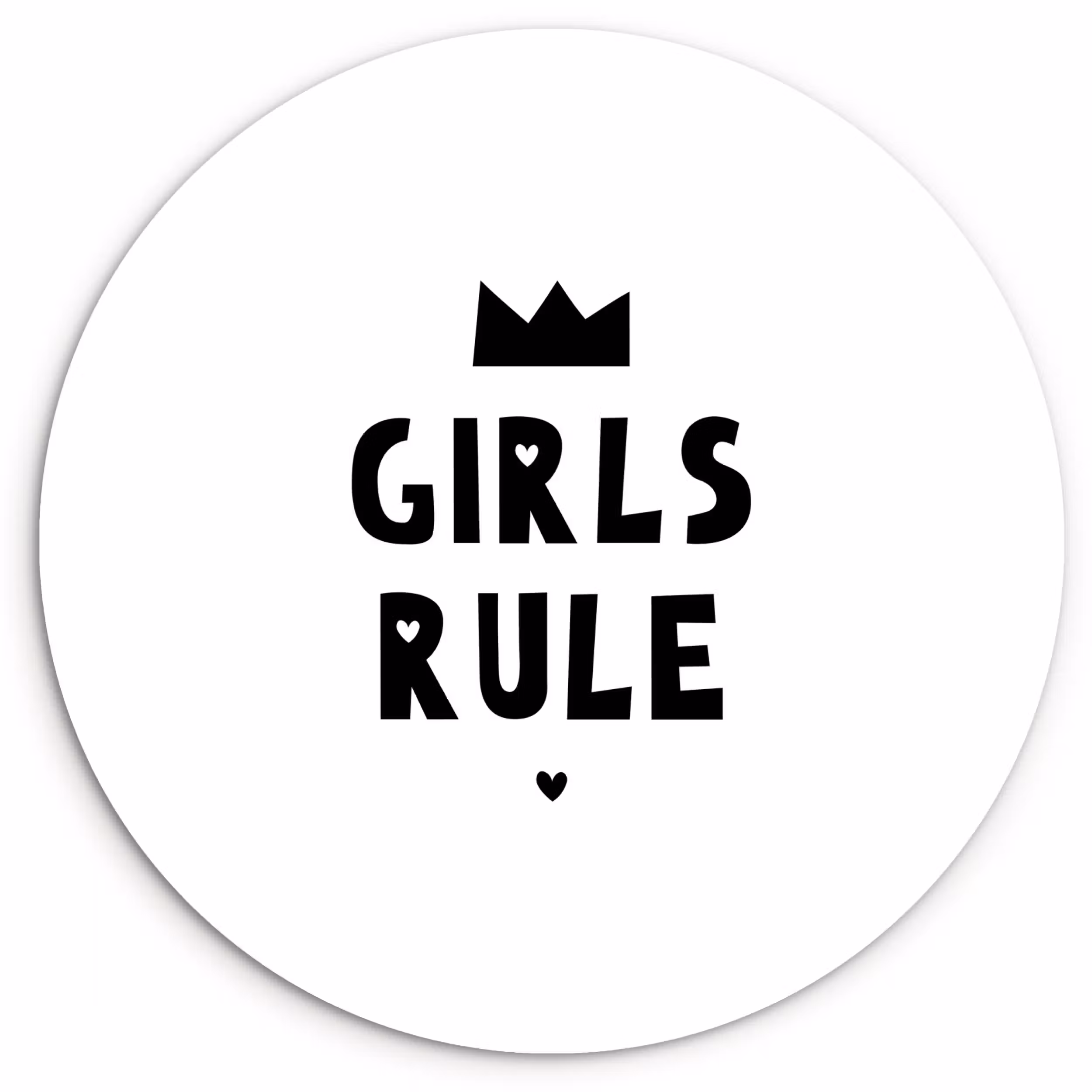 Muurcirkel - Quotes - Kinderen - Meisjes - Girls Rule - Spreuken