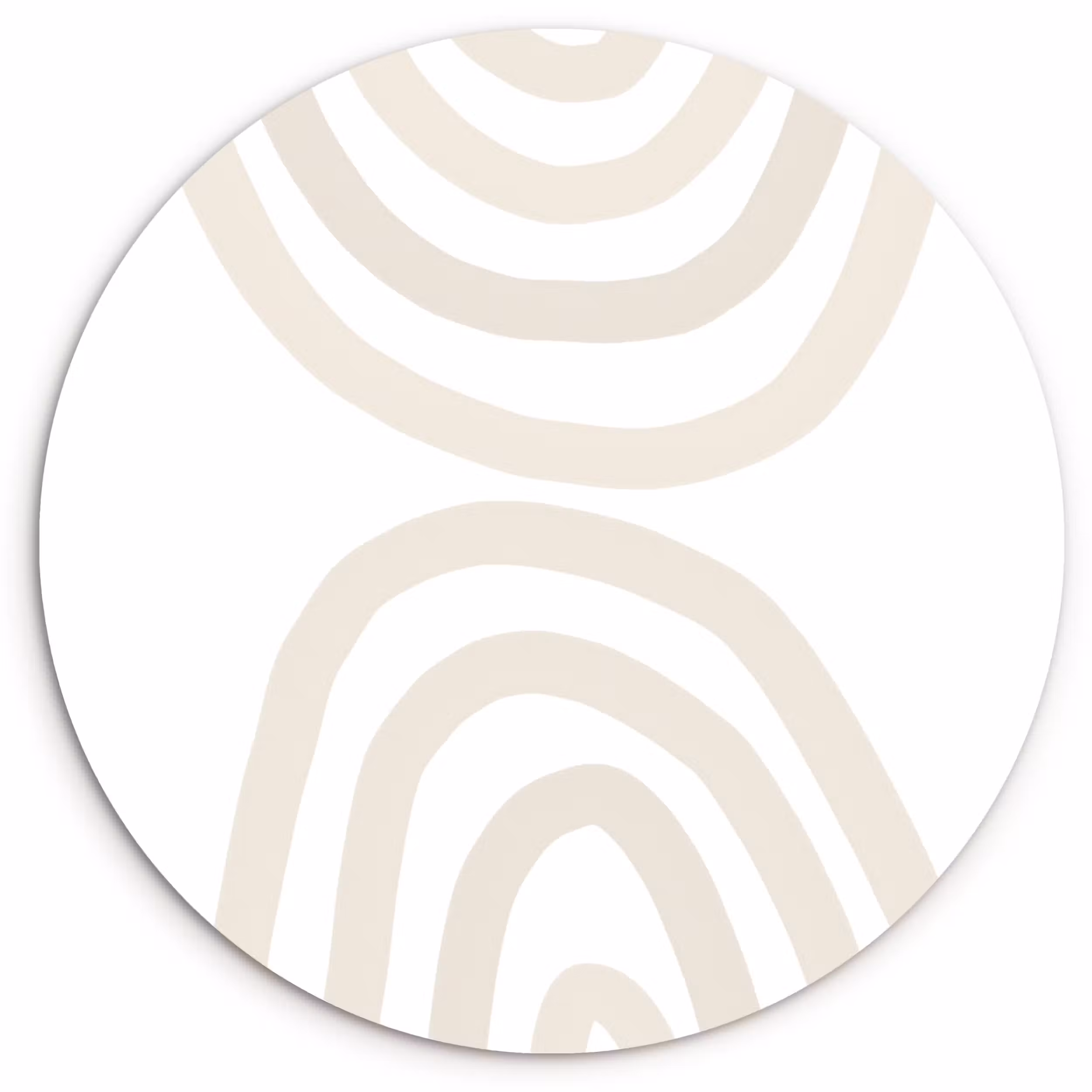 Muurcirkel - Regenboog - Pastel - Design - Abstract