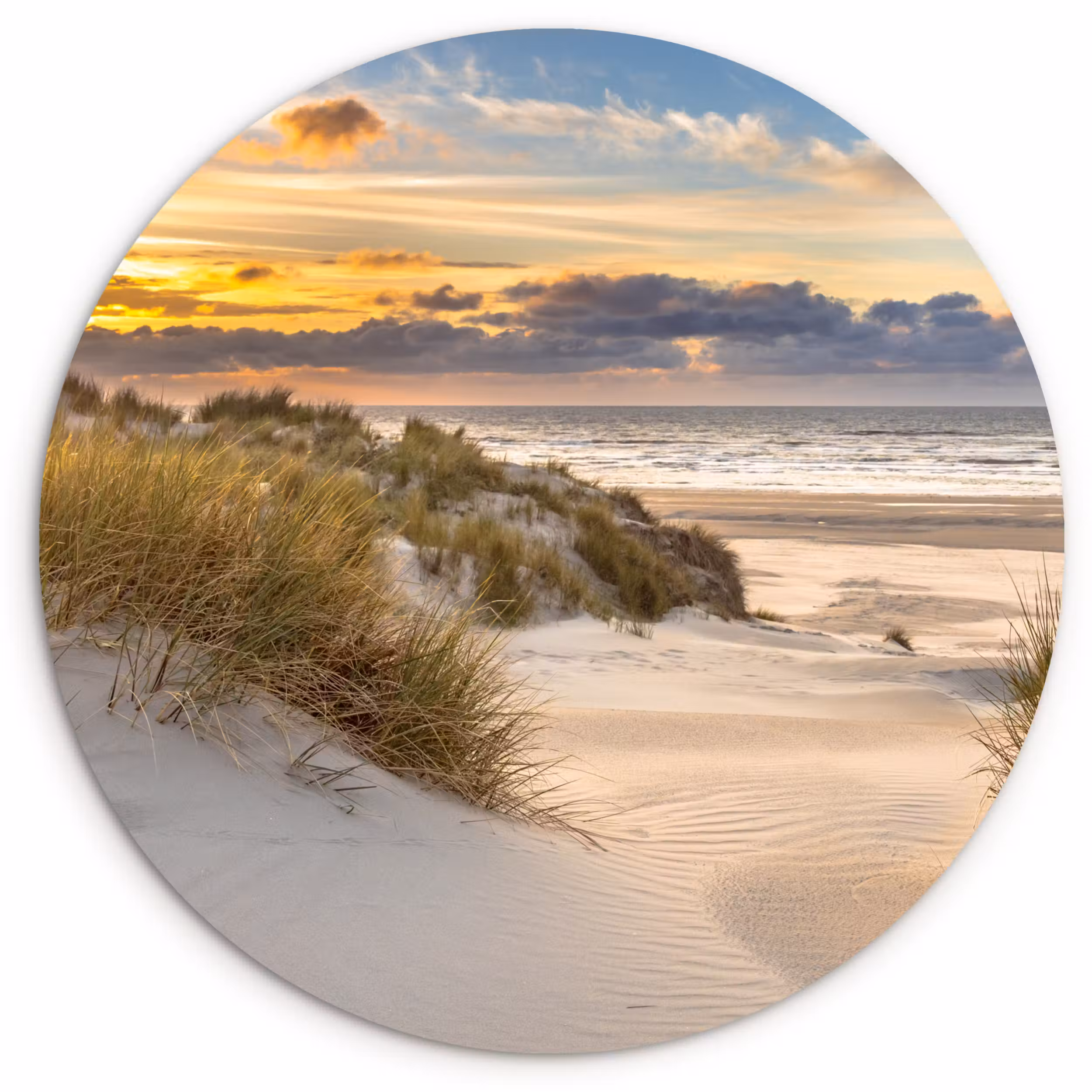 Muurcirkel - Strand - Duin - Gras - Zonsondergang - Zee