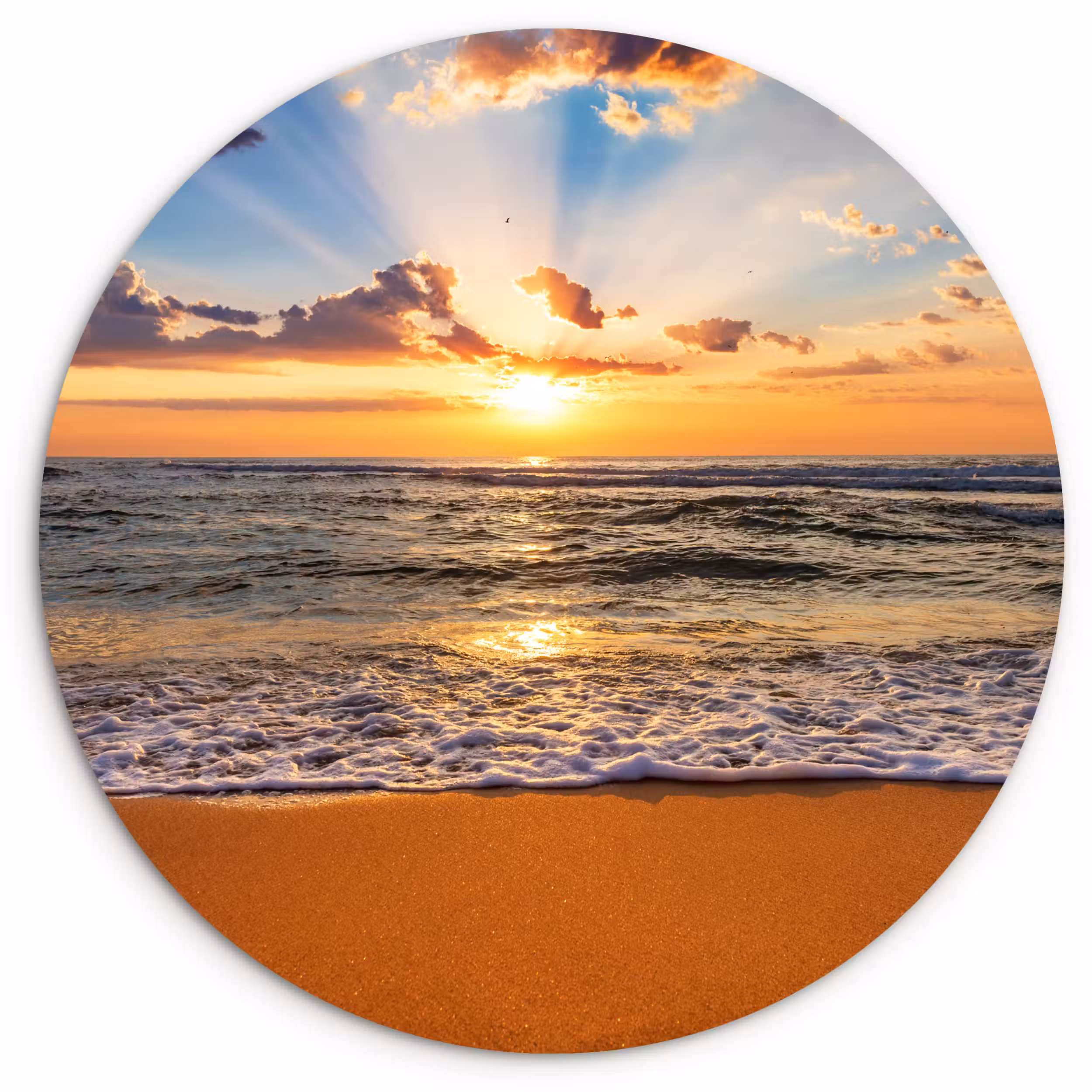 Muurcirkel - Strand - Zonsondergang - Zee - Wolken - Horizon