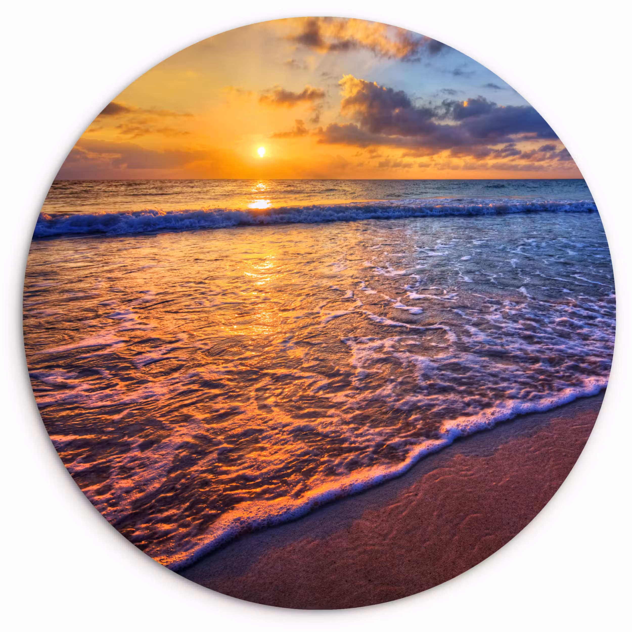 Muurcirkel - Zee - Strand - Zonsondergang - Wolken - Horizon