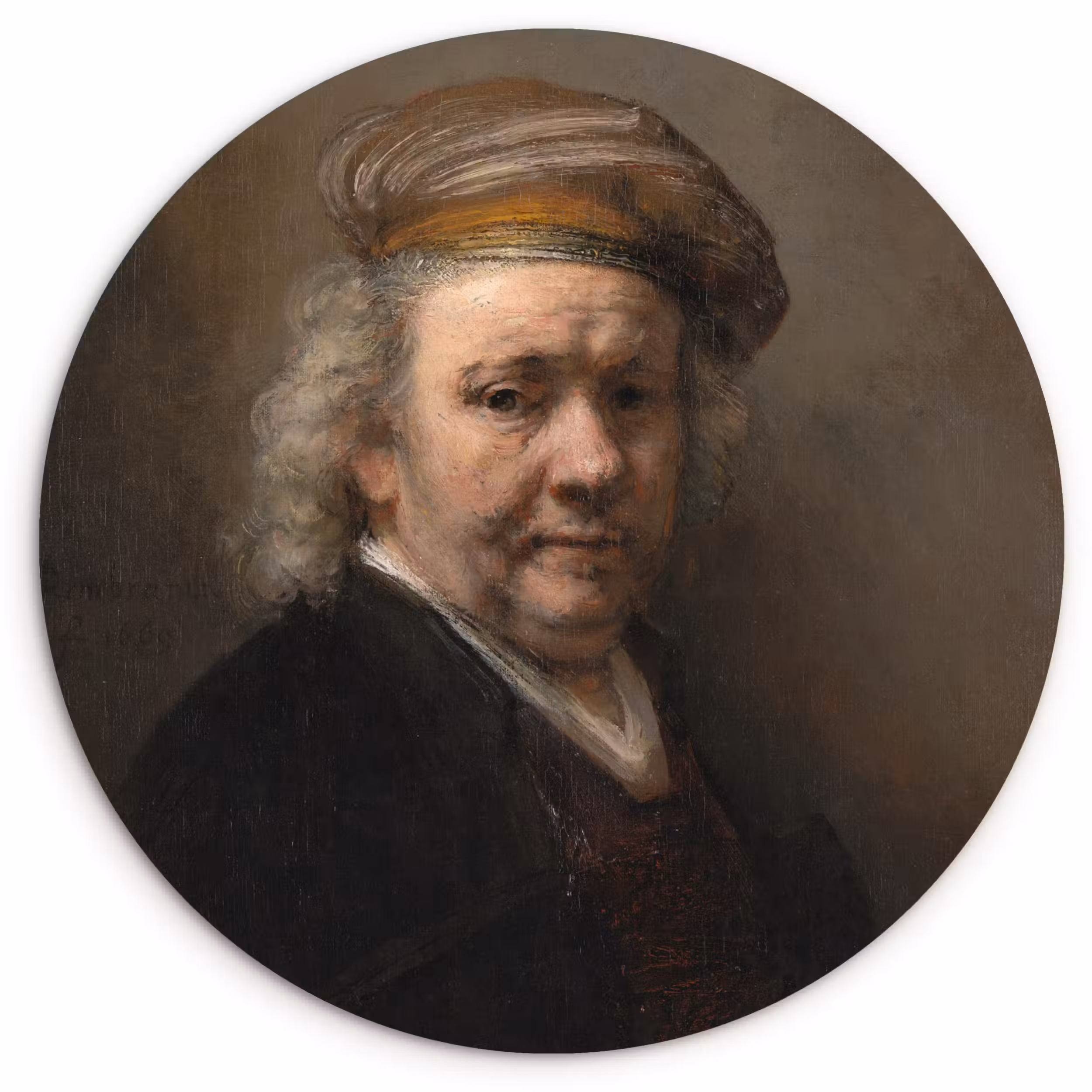Muurcirkel - Zelfportret - Schilderij van Rembrandt van Rijn