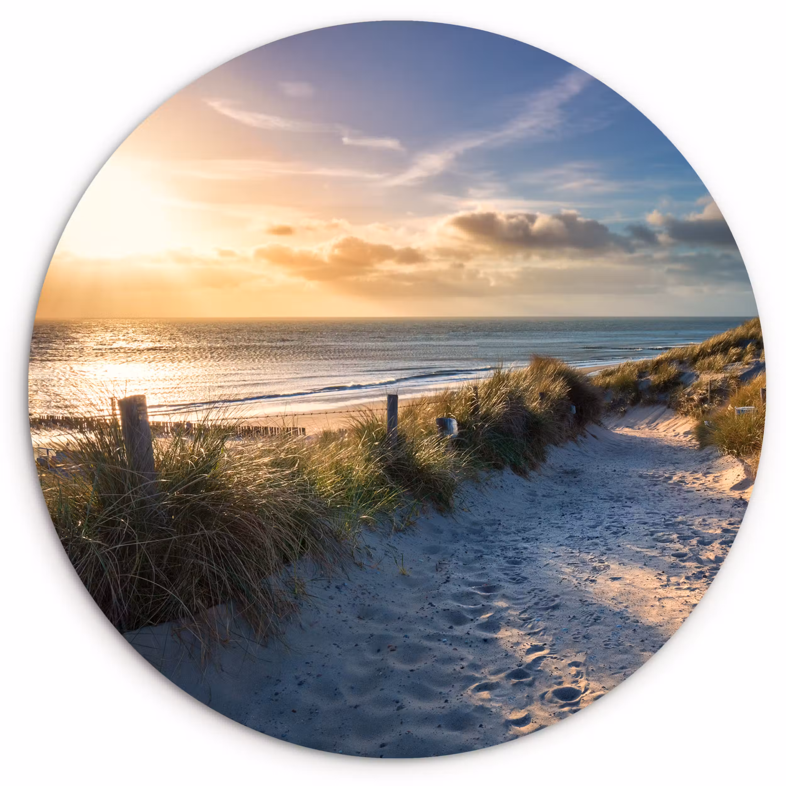 Muurcirkel - Zonsondergang - Strand - Duin - Gras - Bank