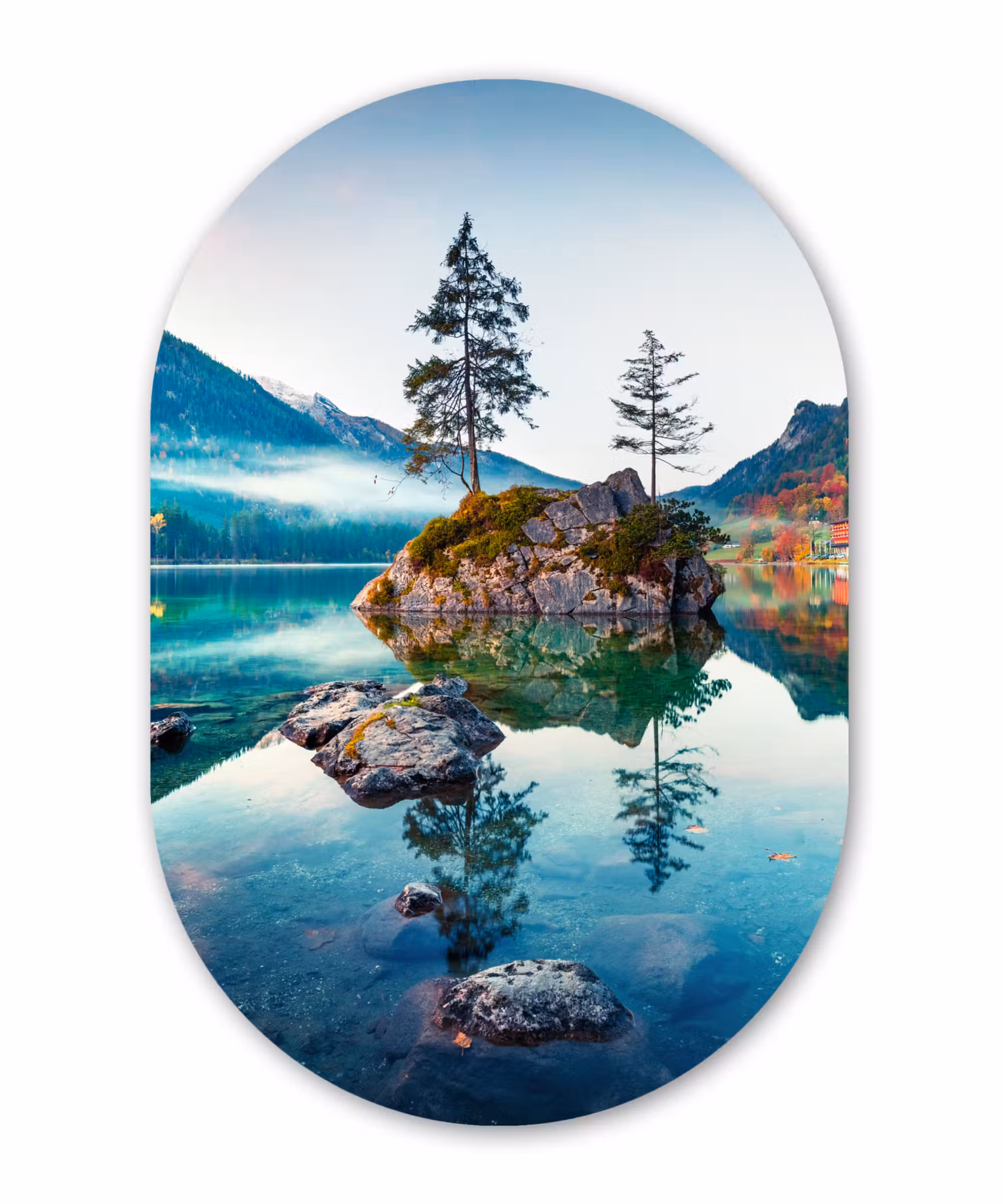 Muurovaal - Bergen - Meer - Bomen - Natuur - Water