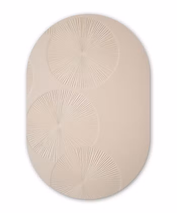 Muurovaal - Japandi - Beige - Modern