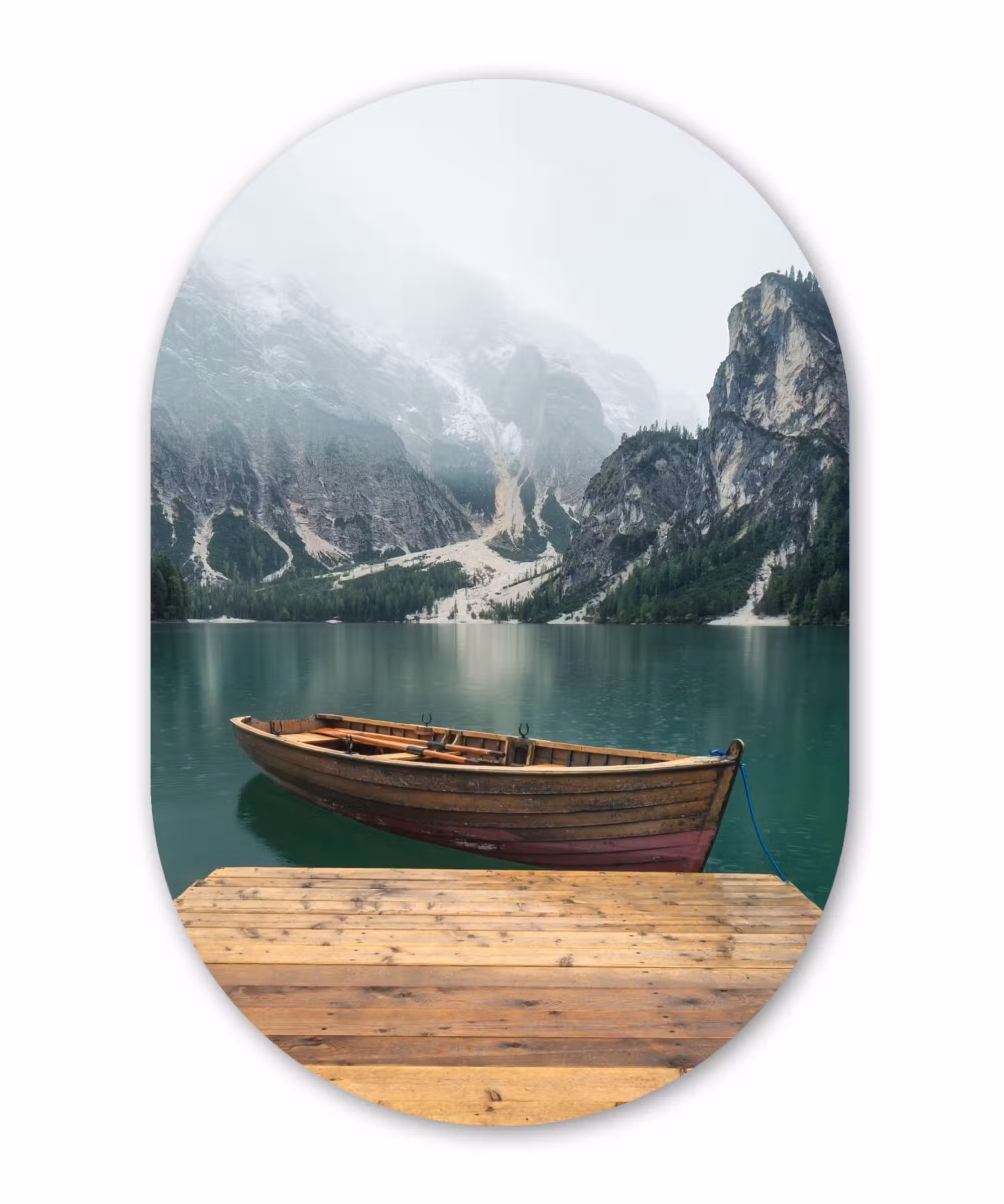 Muurovaal - Mist - Sneeuw - Berg - Boot