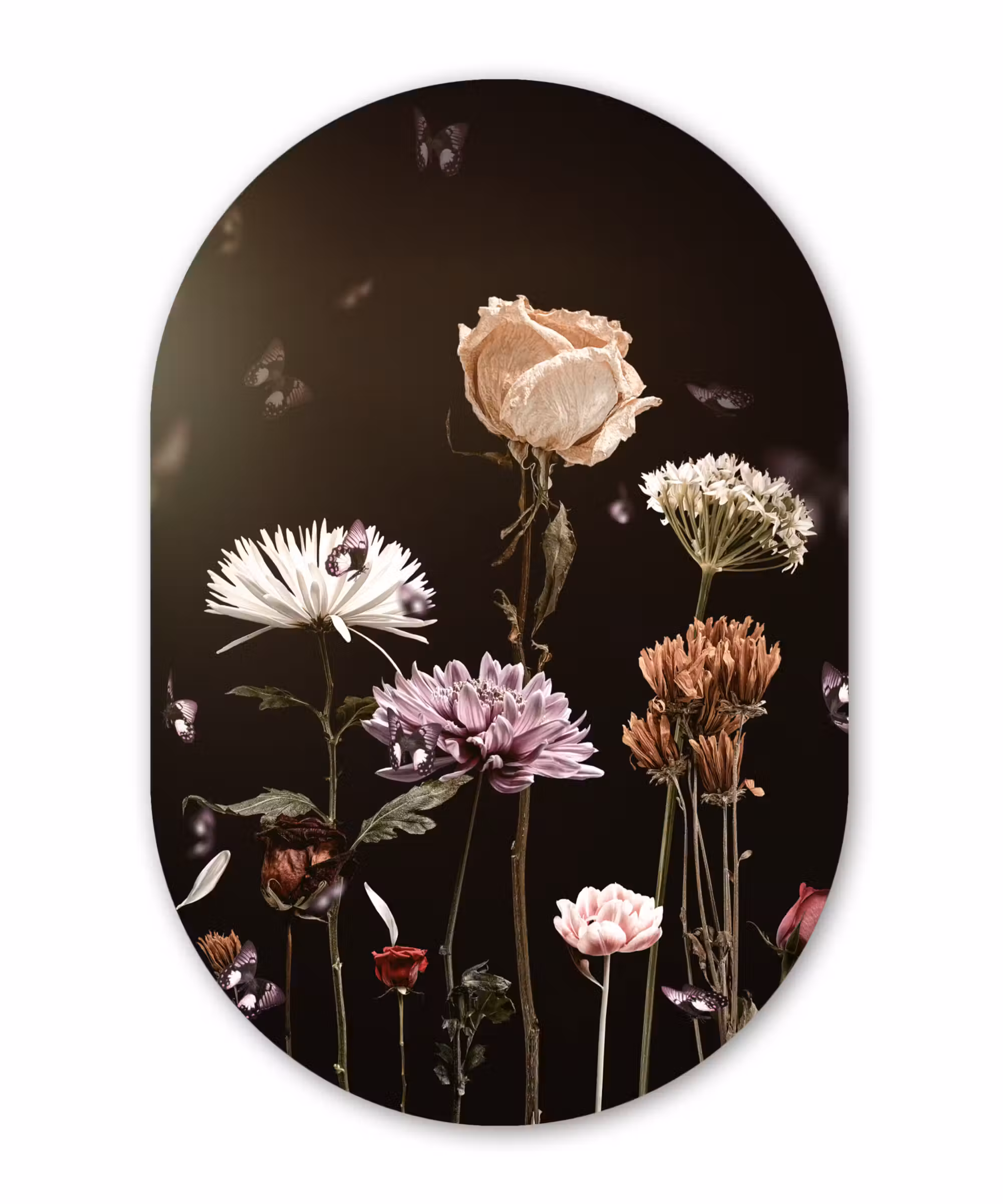 Muurovaal - Stilleven - Kleuren - Bloemen