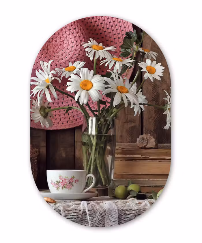 Muurovaal - Tafel - Thee - Stilleven